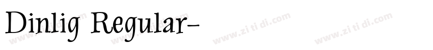 Dinlig Regular字体转换
